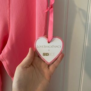 New with tags - Loveshackfancy ribbed leggings in XL